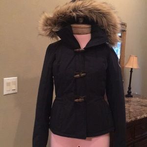Abercrombie and Fitch Navy water resistant jacket